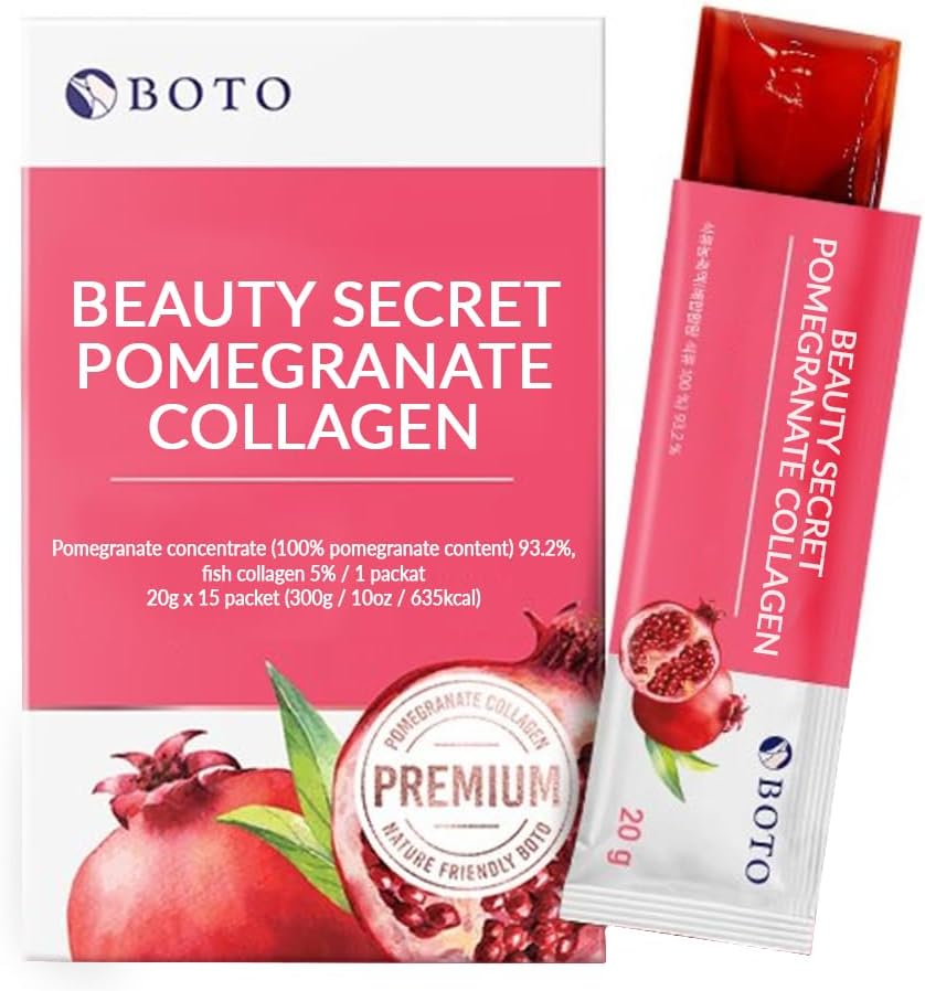 BOTO Beauty Secret Pomegranate Collagen [20g x 15 sticks]